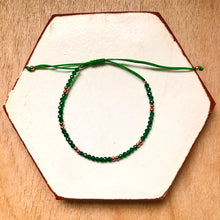 Load image into Gallery viewer, Natural stone friendship bracelets with silver beads