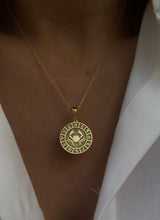 Load image into Gallery viewer, Horoscopes  - Coin necklaces with horoscope signs