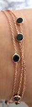 Load image into Gallery viewer, 3 Row bracelet with stones