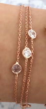 Load image into Gallery viewer, 3 Row bracelet with stones