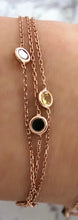 Load image into Gallery viewer, 3 Row bracelet with stones
