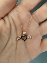 Load image into Gallery viewer, Heart With Angel wings Necklace
