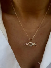 Load image into Gallery viewer, Heart With Angel wings Necklace