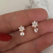 Load image into Gallery viewer, Studs with Spring flowers