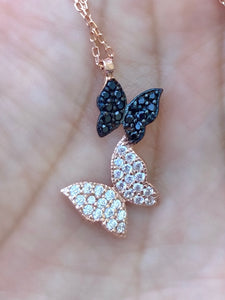 Two Butterflies Necklac