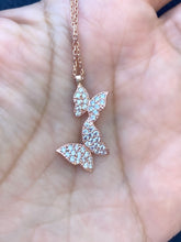 Load image into Gallery viewer, Two Butterflies Necklac