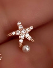 Load image into Gallery viewer, Sea Shell stud with mother of pearl