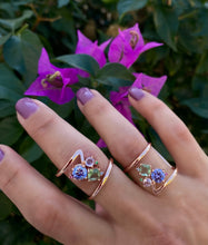 Load image into Gallery viewer, Z ring with colourful zircon stones