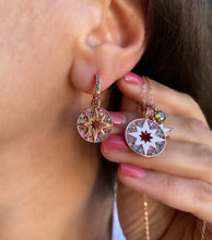 Load image into Gallery viewer, Morning star earring with rainbow stones