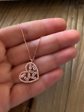Load image into Gallery viewer, Scattered - Necklace with princess cut zircon stones