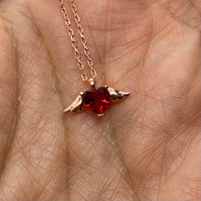 Load image into Gallery viewer, Heart With Angel wings Necklace