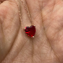 Load image into Gallery viewer, Statement necklace with heart shaped stones