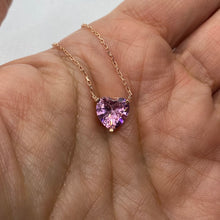 Load image into Gallery viewer, Statement necklace with heart shaped stones