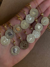 Load image into Gallery viewer, Horoscopes  - Coin necklaces with horoscope signs