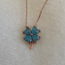Load image into Gallery viewer, Clover Necklace Colorful Crystals