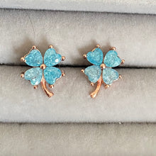 Load image into Gallery viewer, Clover Earring with colourful stones