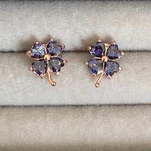 Load image into Gallery viewer, Clover Earring with colourful stones