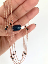 Load image into Gallery viewer, 110CM LONG CHAIN WITH EVENLY DISTRIBUTED STONES