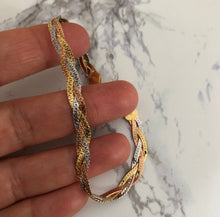 Load image into Gallery viewer, Silver Braided Bangles
