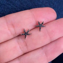 Load image into Gallery viewer, Star shaped stud with zircon stones