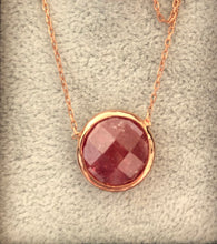 Load image into Gallery viewer, Round shape natural stone Necklaces