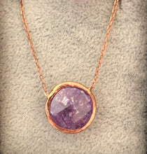 Load image into Gallery viewer, Round shape natural stone Necklaces