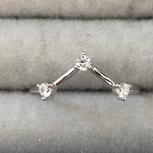 Load image into Gallery viewer, Thin Rings with clear zircon stones - Sparkle Collection