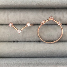 Load image into Gallery viewer, Thin Rings with clear zircon stones - Sparkle Collection