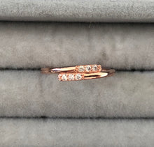 Load image into Gallery viewer, Thin Rings with clear zircon stones - Sparkle Collection