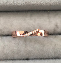 Load image into Gallery viewer, Thin Rings with clear zircon stones - Sparkle Collection