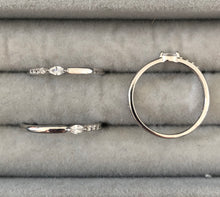 Load image into Gallery viewer, Thin Rings with clear zircon stones - Sparkle Collection