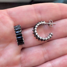 Load image into Gallery viewer, Earring with Princess Cut stones and Studed Clip