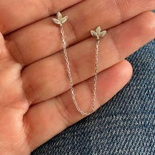 Load image into Gallery viewer, Twin earrings with chains - Sold as single Item