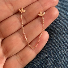 Load image into Gallery viewer, Twin earrings with chains - Sold as single Item