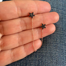Load image into Gallery viewer, Twin earrings with chains - Sold as single Item
