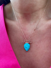 Load image into Gallery viewer, Turquoise Deer Necklace
