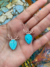 Load image into Gallery viewer, Turquoise Deer Necklace