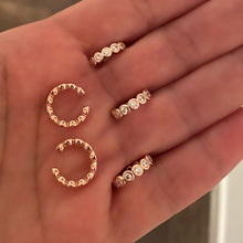 Load image into Gallery viewer, Cartilage earrings - Paveset hoops