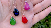 Load image into Gallery viewer, enamel droplet necklace