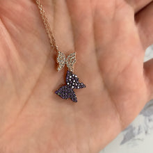 Load image into Gallery viewer, Two Butterflies Necklac
