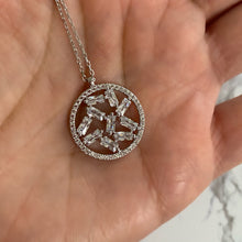 Load image into Gallery viewer, Scattered - Necklace with princess cut zircon stones