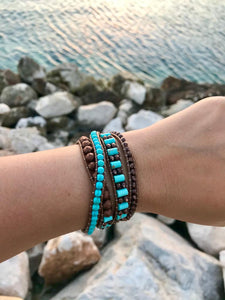 Healing Bracelets - Blue and Brown