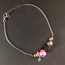 Charger l&#39;image dans la galerie, Charm bracelet with thin chain