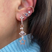 Carica l&#39;immagine nel visualizzatore di Gallery, Lush earrings with charms