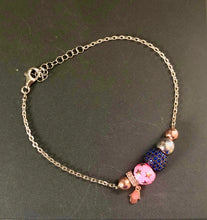 Load image into Gallery viewer, Charm bracelet with thin chain