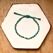 Load image into Gallery viewer, Natural stone friendship bracelets with silver beads