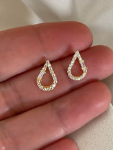 Load image into Gallery viewer, Waterdrop with clear zircon stones - Earrings
