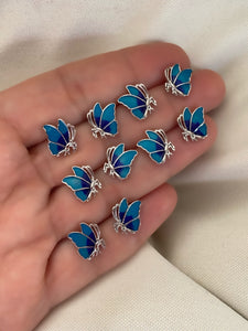 Butterfly Earrings with enamel