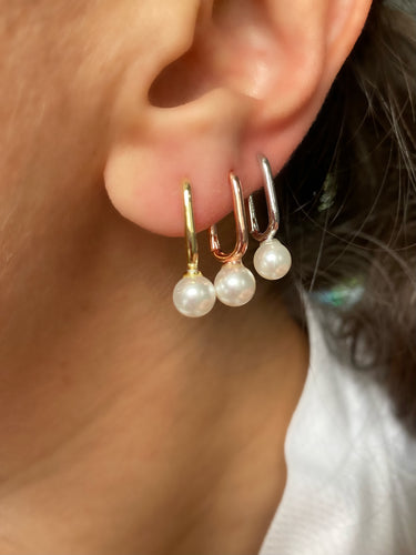 Ear Cuffs with single pearl - Earrings