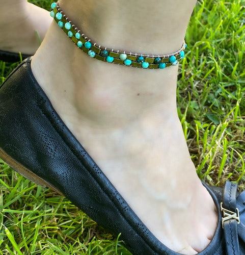 Healing Anklets - Brown, and Grey